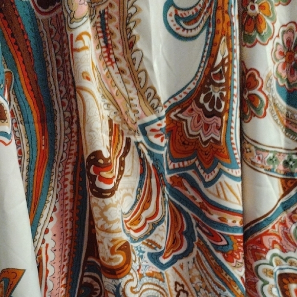 Elegant Paisley Print Dress - Picture 7 of 11